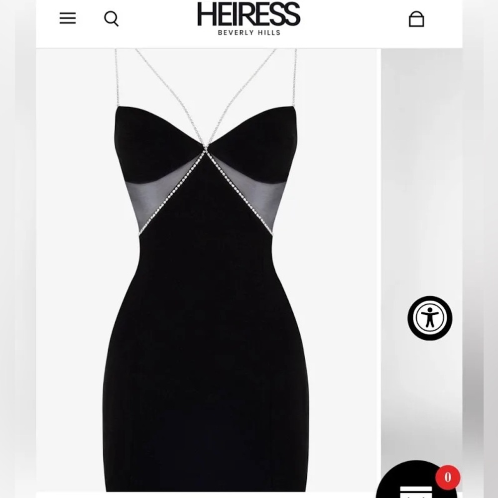 Heiress Beverly Hills Rhinestone Mini Dress